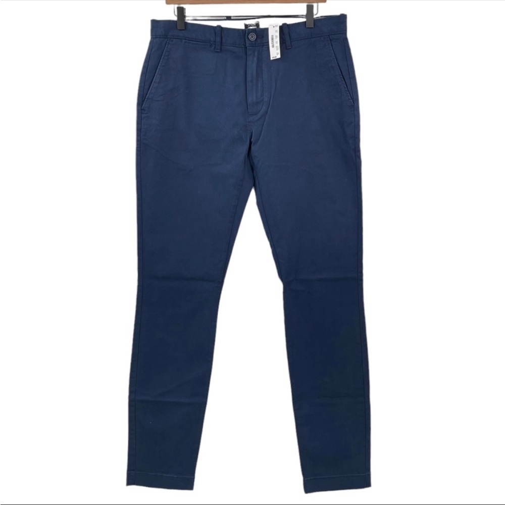 NWT J. Crew 250 slim chinos navy 33x34.